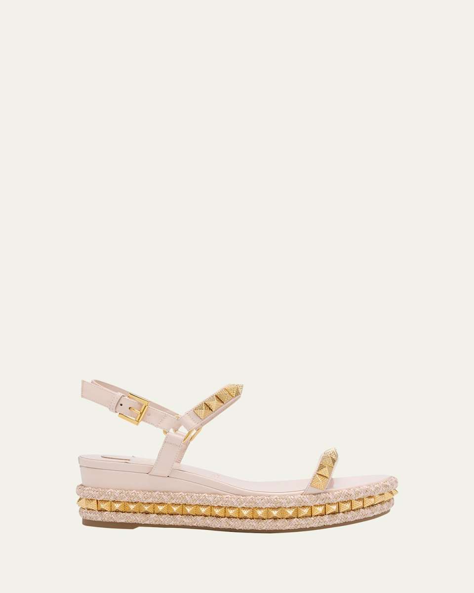 Pyraclou Patent Spike Wedge Sandals